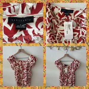 SANCTUARY FALL MOOD TOP SIZE SMALL, NEW WITH TAGS